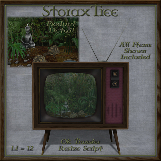 Portland Retro TV Terrarium B6