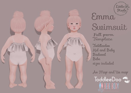 Little Pixels Emma Swimsuit - Demo-