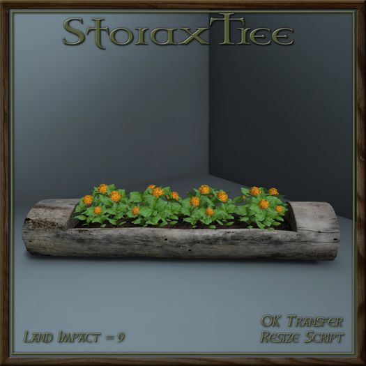 Rustic Log Planter A10