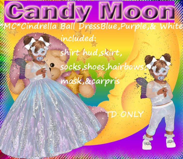 *MC*Cindrella Ball Dres Blue & Pur.