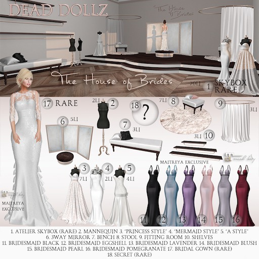 15. Dead Dollz - The House of Brides - Bridesmaid Pearl