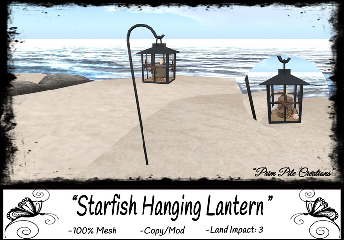 ~PPC~ Starfish Hanging Lantern BOXED