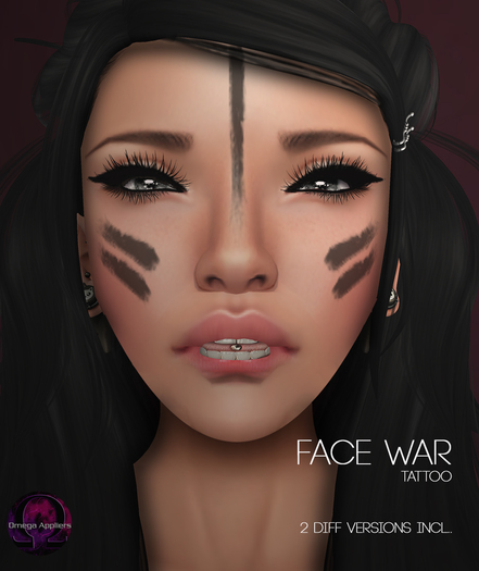.:cheeky:. War Face Tattoo! Omega Applier+tattoo layer