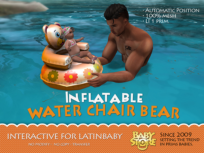 [BS] Inflatable Water Chair Bear (rezz)