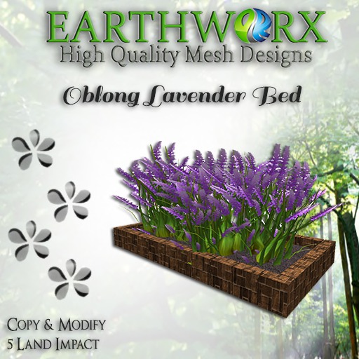 EARTHWORX-Oblong Lavender Bed [BOX]