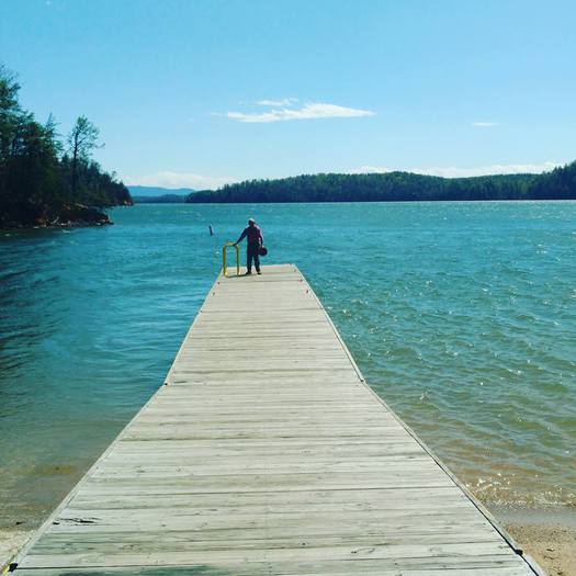 Man at the lake