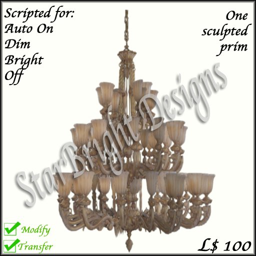 One Prim Chandelier Scripted 96