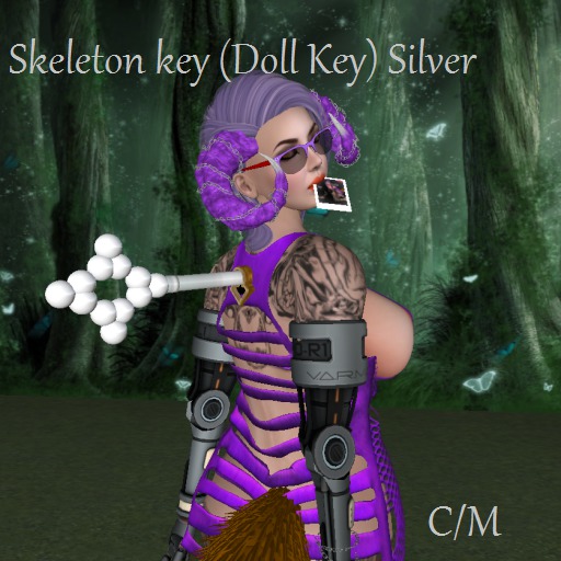 Skeleton key (Doll Key) Silver