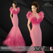 Belinda poster deep pink