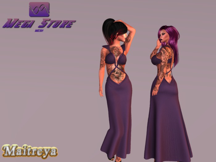 EMILIA DRESS MAITREYA - Purpel