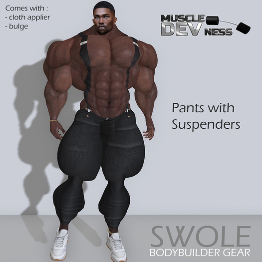 SWOLE - Pants with suspenders