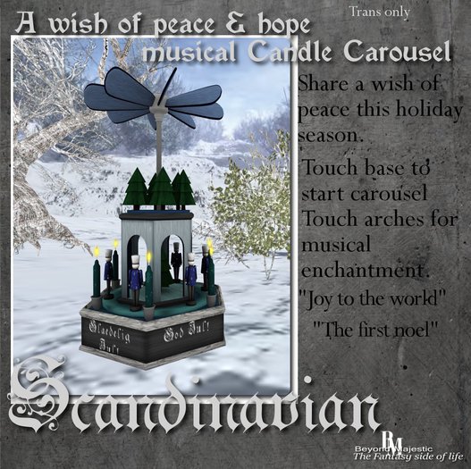 BM Wish of peace & hope: Candle Carousel Scandinavia {Boxed}