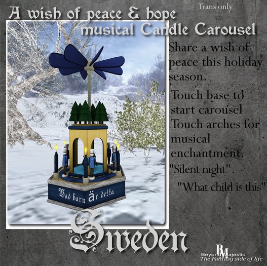BM Wish of peace & hope: Candle Carousel Sweden {Boxed}