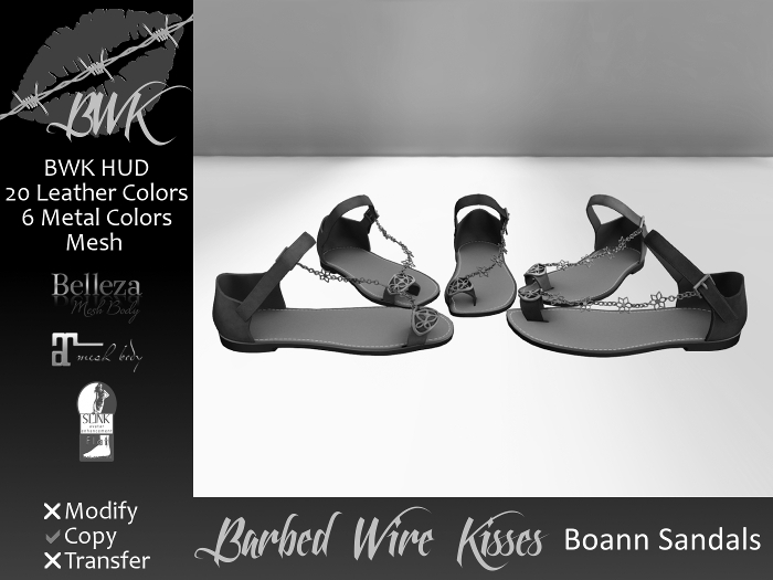 {BWK} DEMO Mesh Boann Sandals (Boxed)