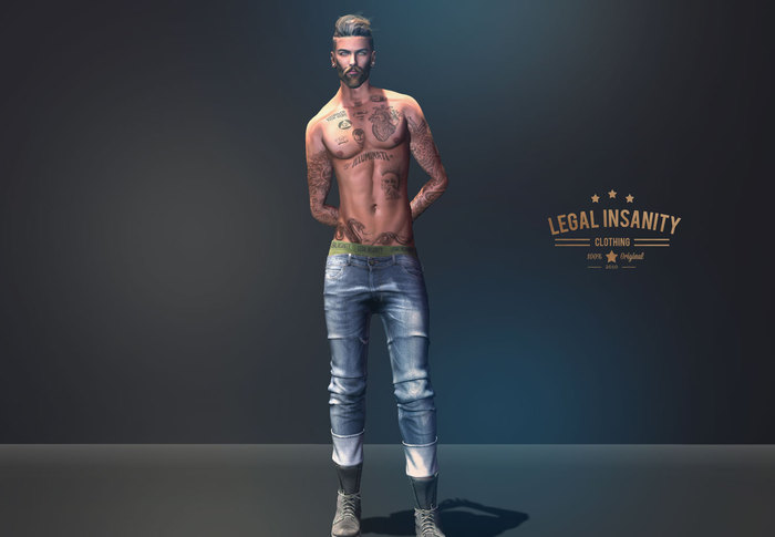 Legal Insanity - Sam rolled jeans DEMO
