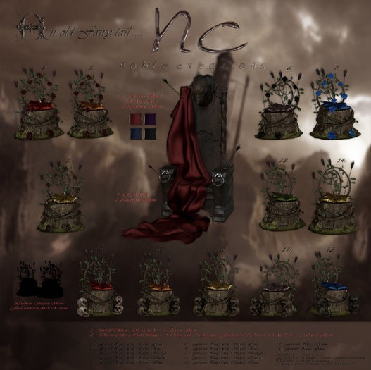 [NC] - Forest Pouf - Roses Oragne