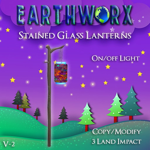 EARTHWORX- Stained Glass Lantern [V-2] [BOX]