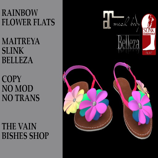 RAINBOW FLOWER FLATS V2 PACKAGE