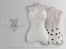 [Glitzz] Vintage Swimsuit - White