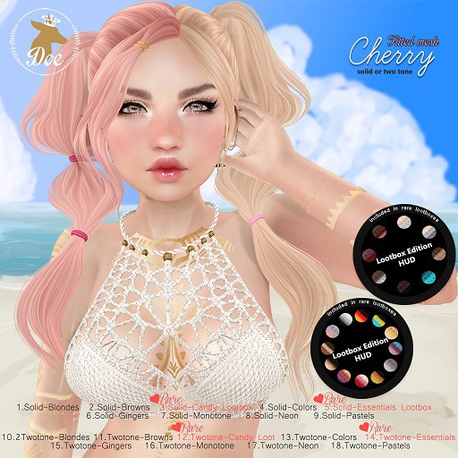 5. Doe: Cherry (solid) - Essentials Lootbox RARE