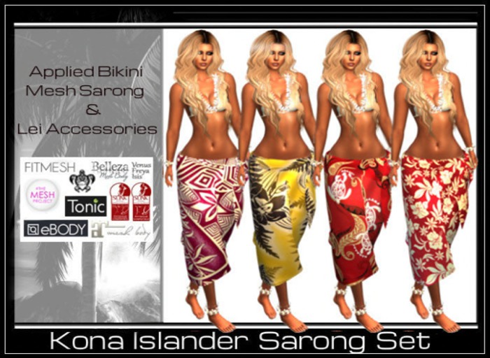 Kona Ladies Islander Sarong Set #3