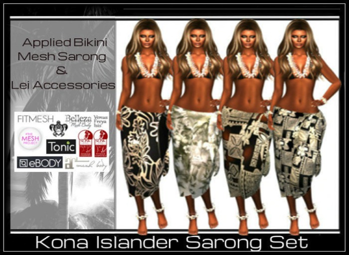 Kona Ladies Islander Sarong Set #2