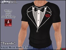.dudel. Adam Mesh Body T-Shirt - Tuxedo