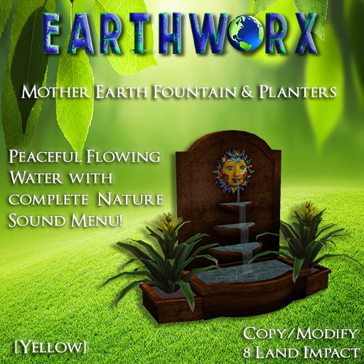 EARTHWORX- Mother Earth Fountain [Yellow] [BOX]