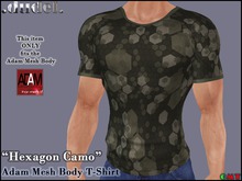 .dudel. Adam Mesh Body T-Shirt - Hexagon Camo