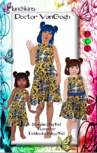 {M} - Retro Dress - VanGogh Tardis [boxed]