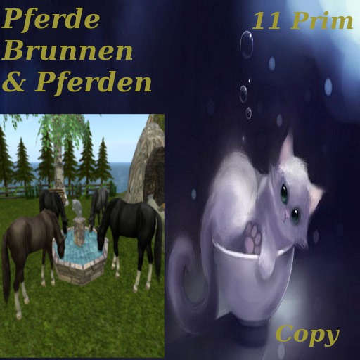 Pferde Brunnen mit  Pferden (MP)