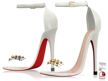 Garbaggio // Beaded Sandals - Champagne