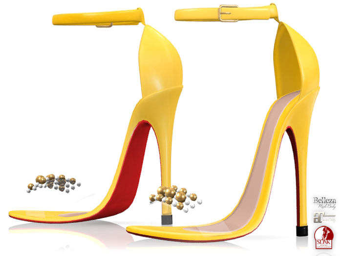 Garbaggio // Beaded Sandals - Yellow
