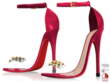 Garbaggio // Beaded Sandals - Wine