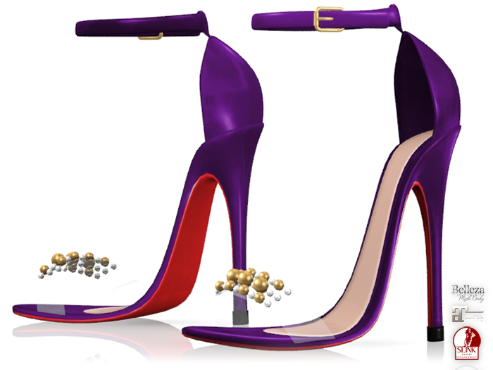 Garbaggio // Beaded Sandals - Purple