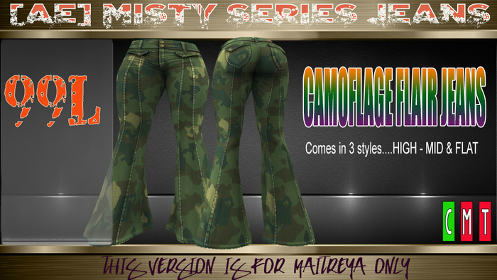 [AE] MISTY JEANS PACK -CAMOFLAGE