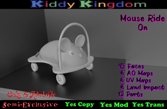 (KK) Mouse Ride On  ( Limited Quantities )