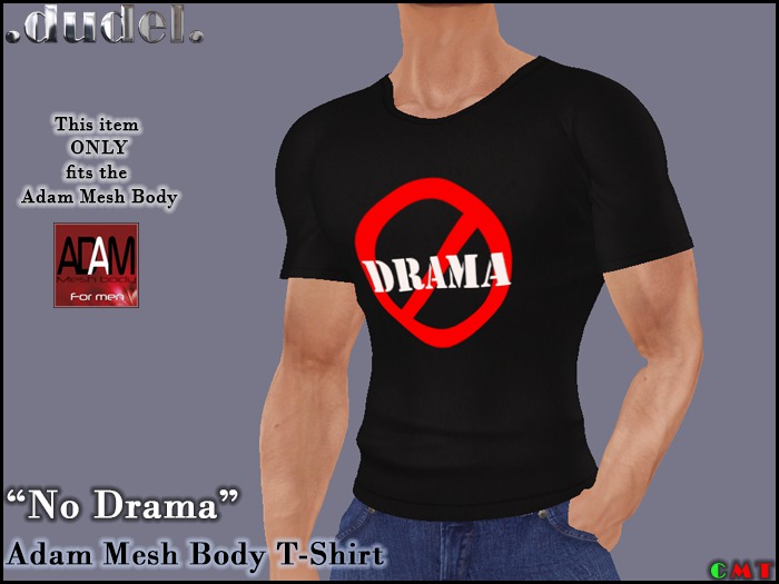 .dudel. Adam Mesh Body T-Shirt - No Drama