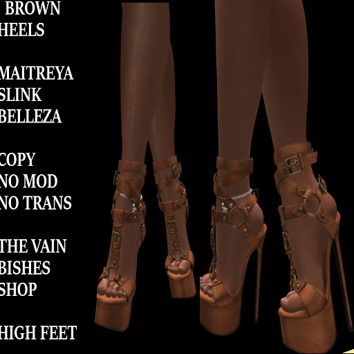 brown heels