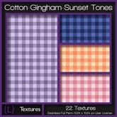 {L} Cotton-Gingham-Sunset Tones