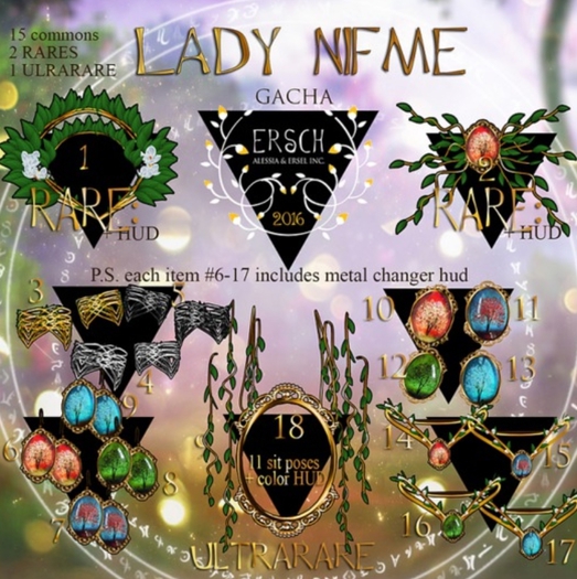 ERSCH - Lady Nifme Gacha 06 Earrings (Summer)