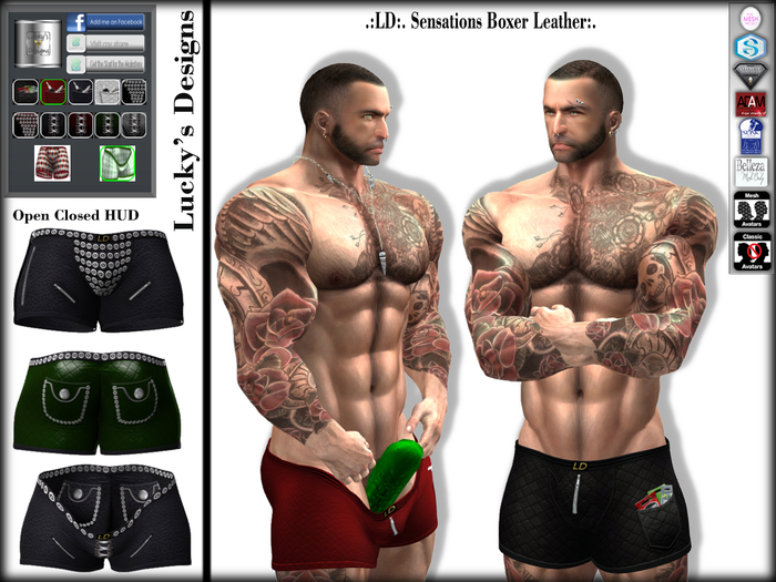 .:LD:. Sensations Boxers Leather:.