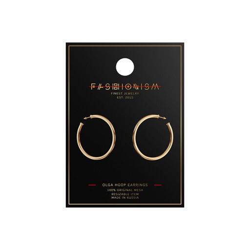 .fashionism. - Olga Hoop Earrings - Gold