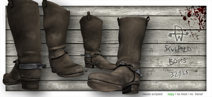[Deadwool] Western Boots (brown)