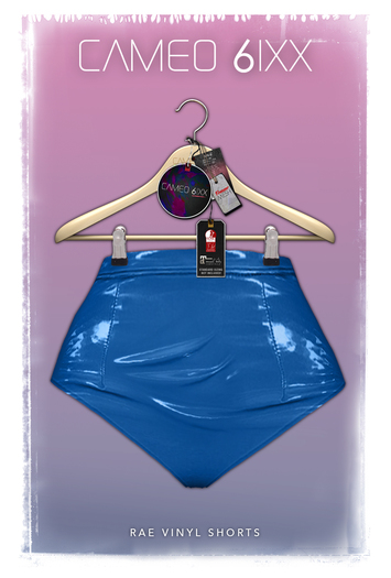 ::Cameo 6ixx:: Rae Vinyl Shorts (Royal)