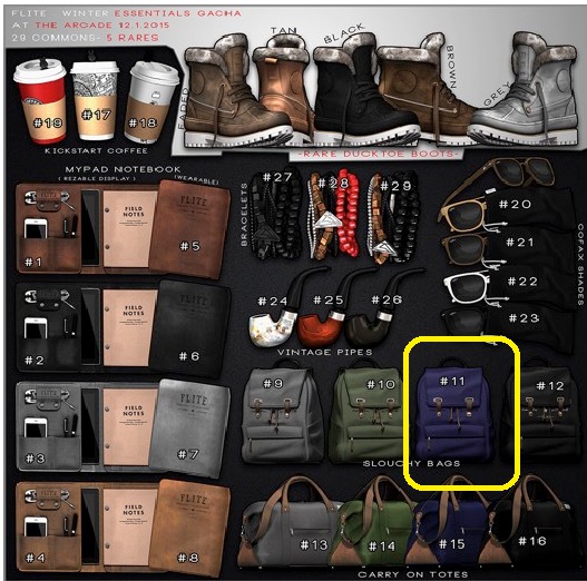 FLite.- Slouchy Bag (Navy)- Common #11