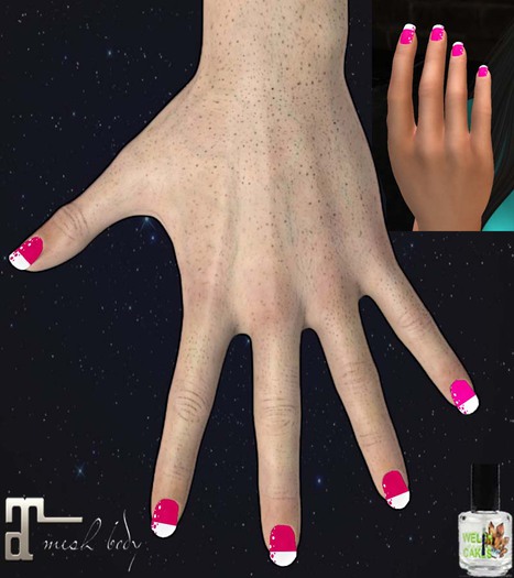 [WC] Pink Dots Nails [Maitreya]