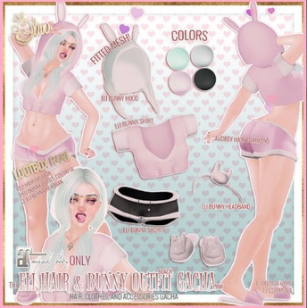 Second Life Marketplace - .Olive. the Eli Bunny Headband {Rigged} Touch