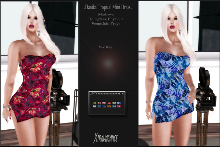::XT:: - Danika Tropical Mini Dress