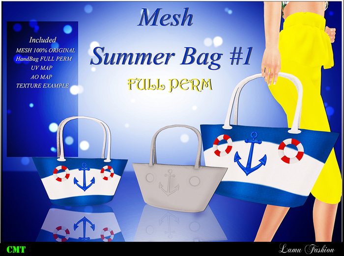 -Lamu Fashion-Mesh Summer Bag #1 FULL PERM